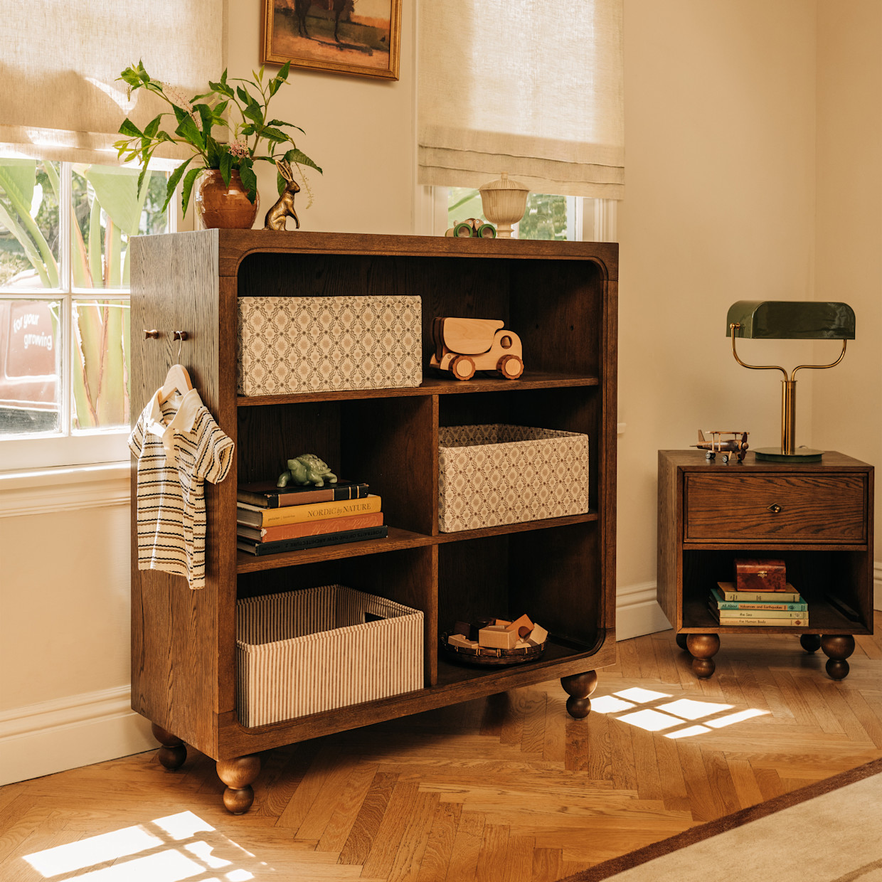 babyletto Astre Assembled Nightstand by Nate Berkus - Toffee.