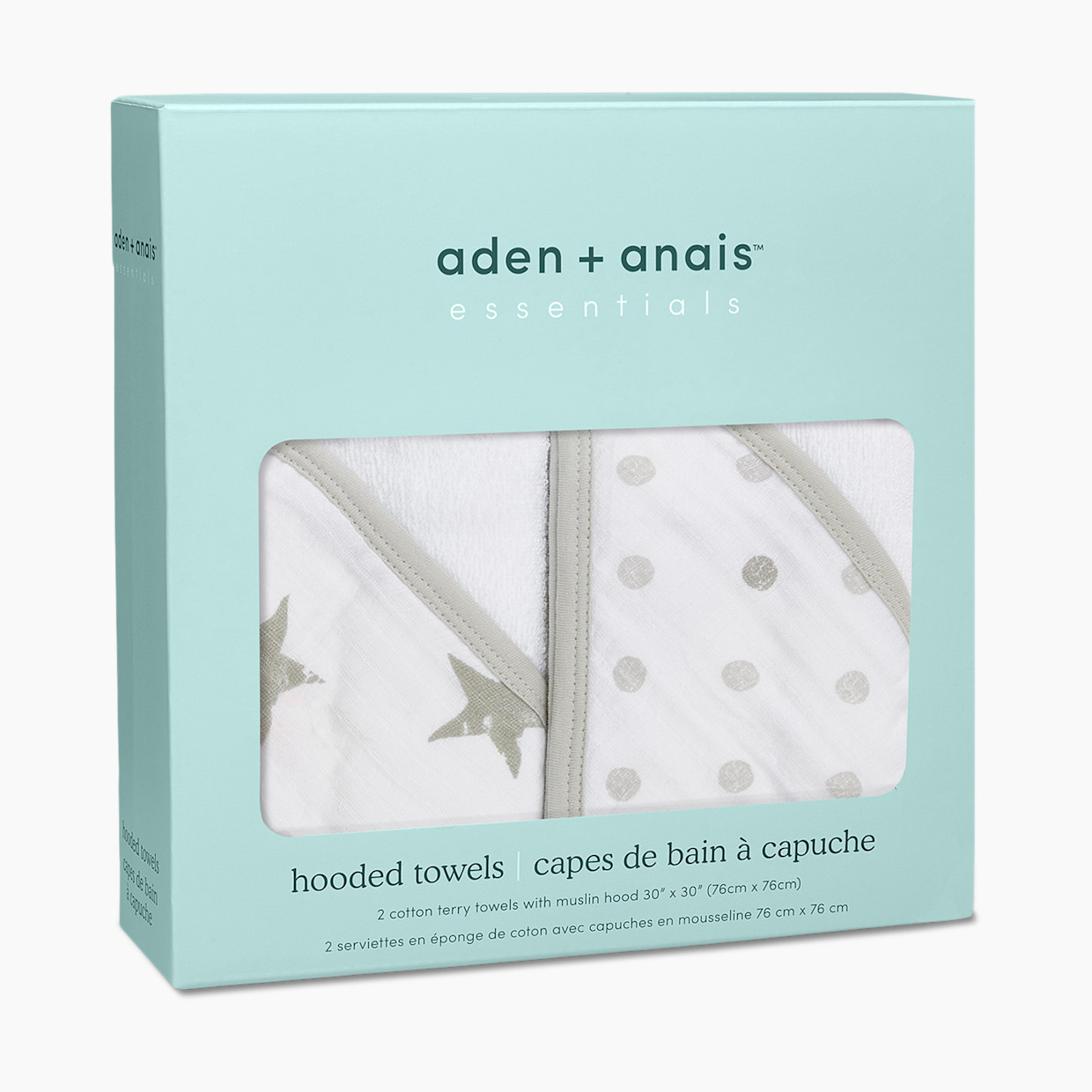 Aden + Anais Hooded Towel 2 Pack - Dusty.
