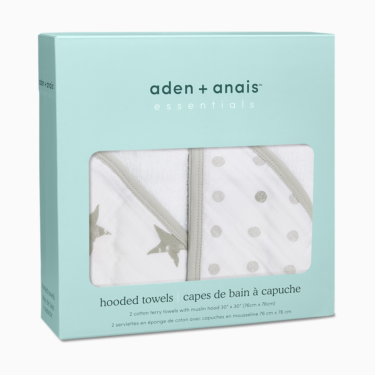 Aden + Anais Hooded Towel 2 Pack - Dusty.