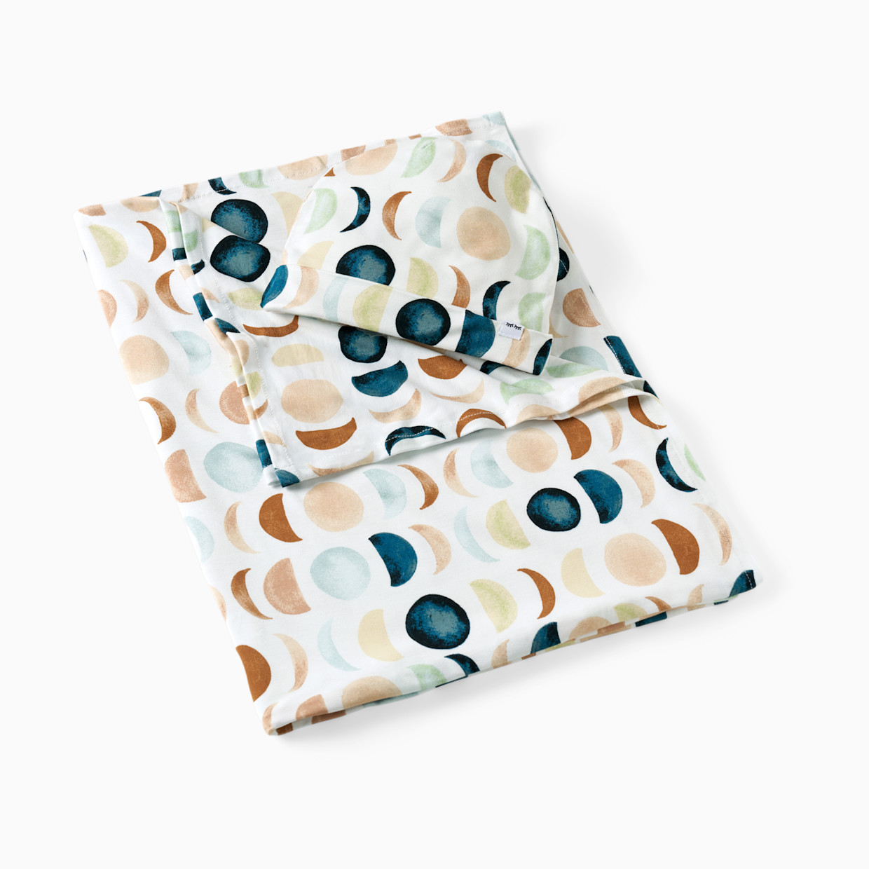 Little Sleepies Swaddle & Infant Beanie Set - Luna, One Size.