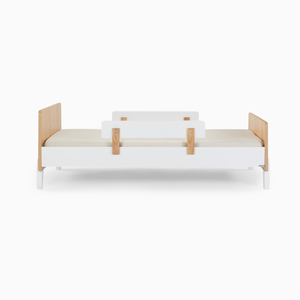 dadada Fun Twin Bed - White/Red Oak.