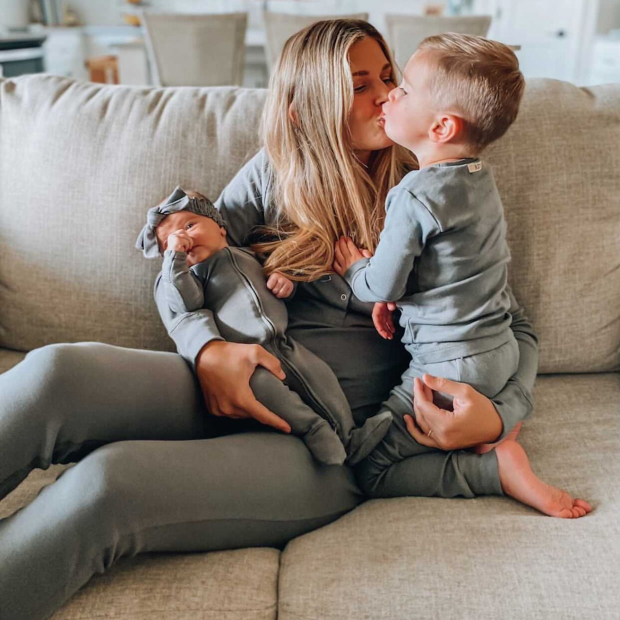 L'ovedbaby Women's Organic Lounge Set - Gray, Xs.