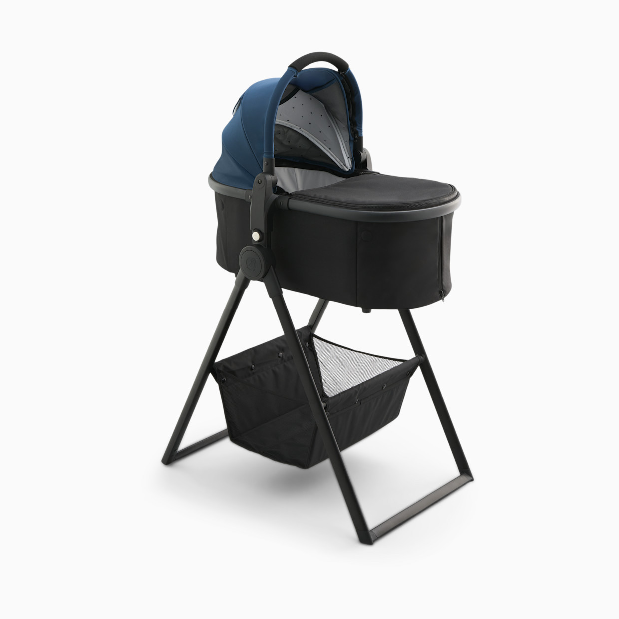 Mockingbird Bassinet 3.0 + Bassinet Stand Bundle - Sea.