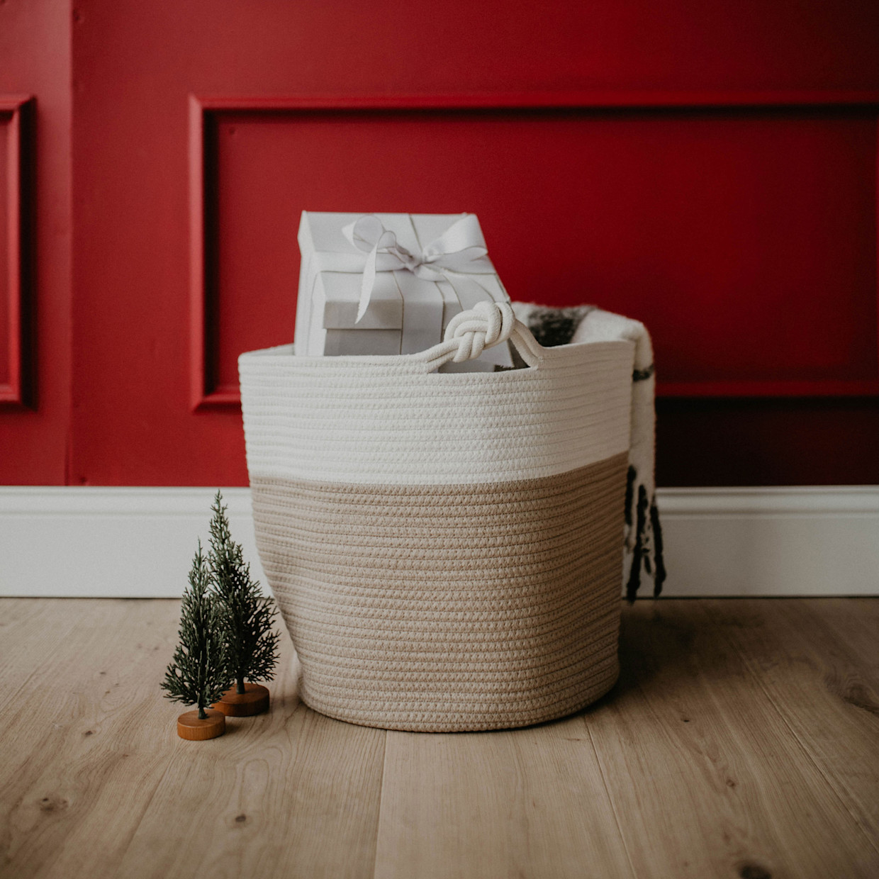 Parker Baby Co. Rope Storage Basket.