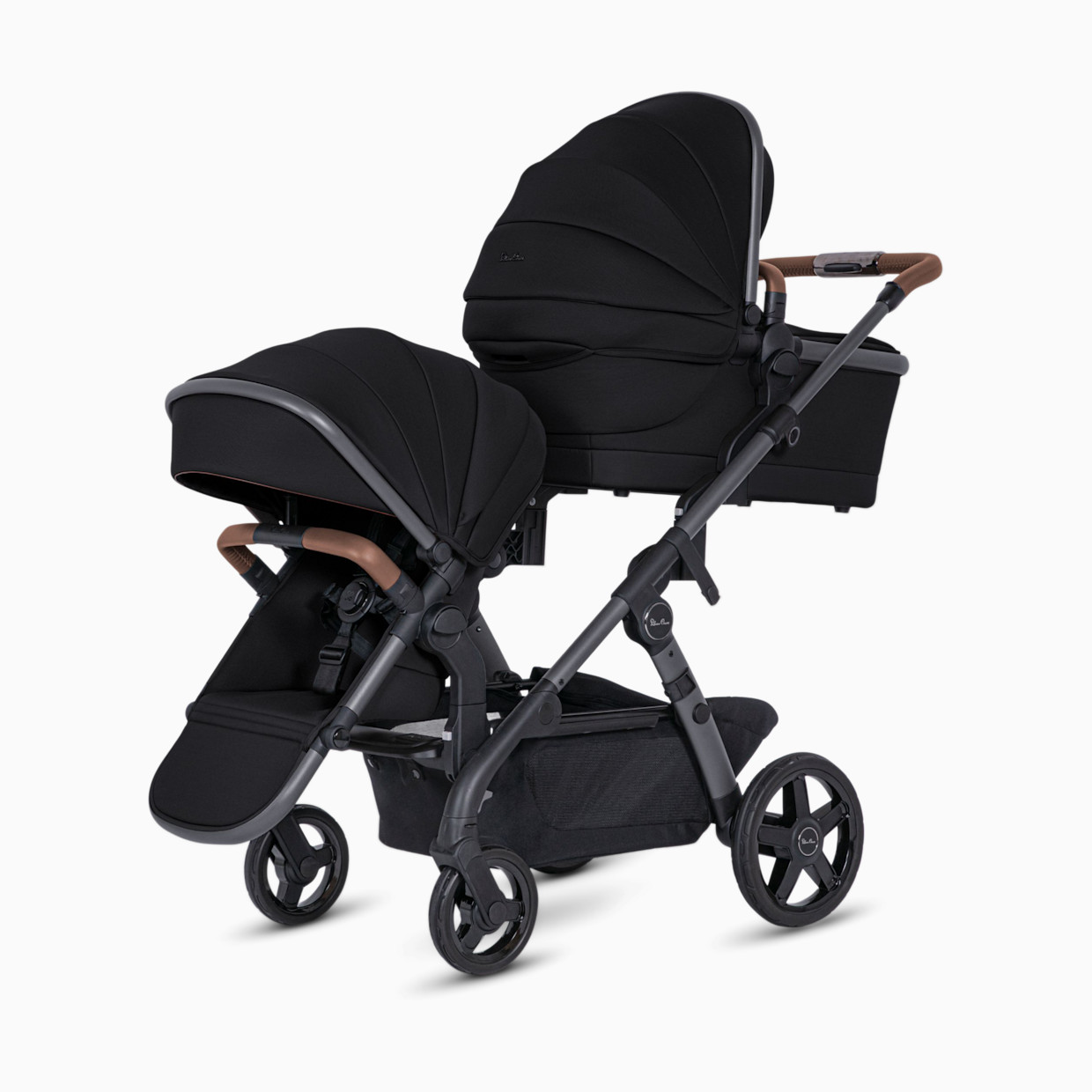 Silver Cross Wave 3 Single to Double Stroller - Licorice.