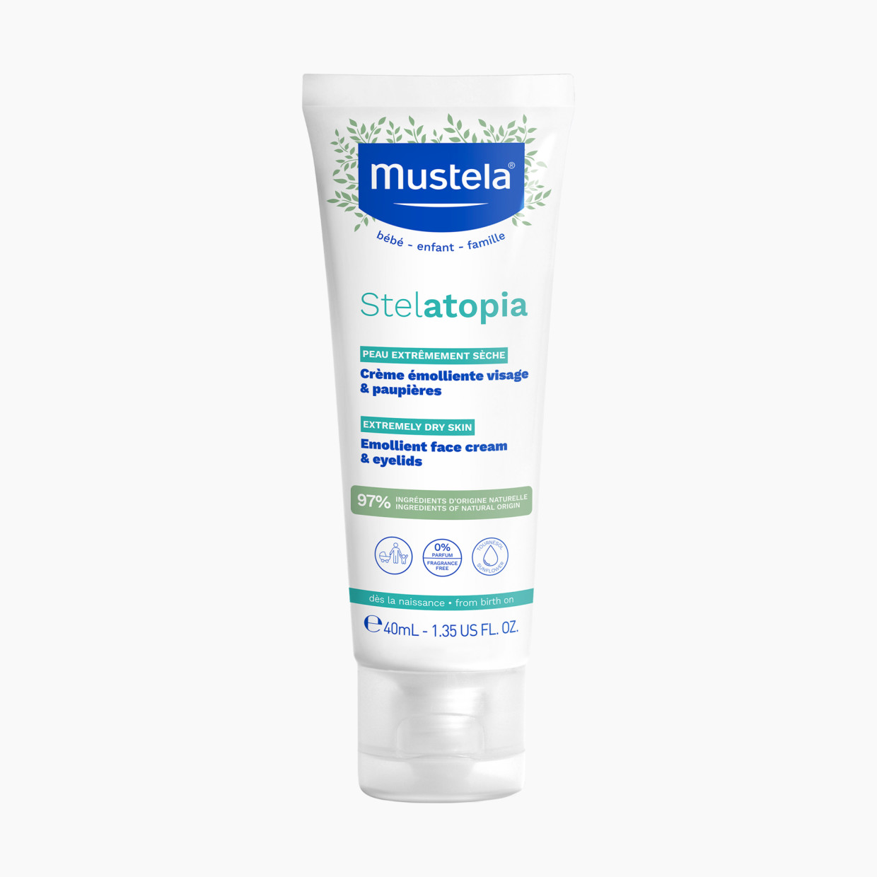 Mustela Stelatopia Emollient Face Cream - 1.35 Fl. Oz.