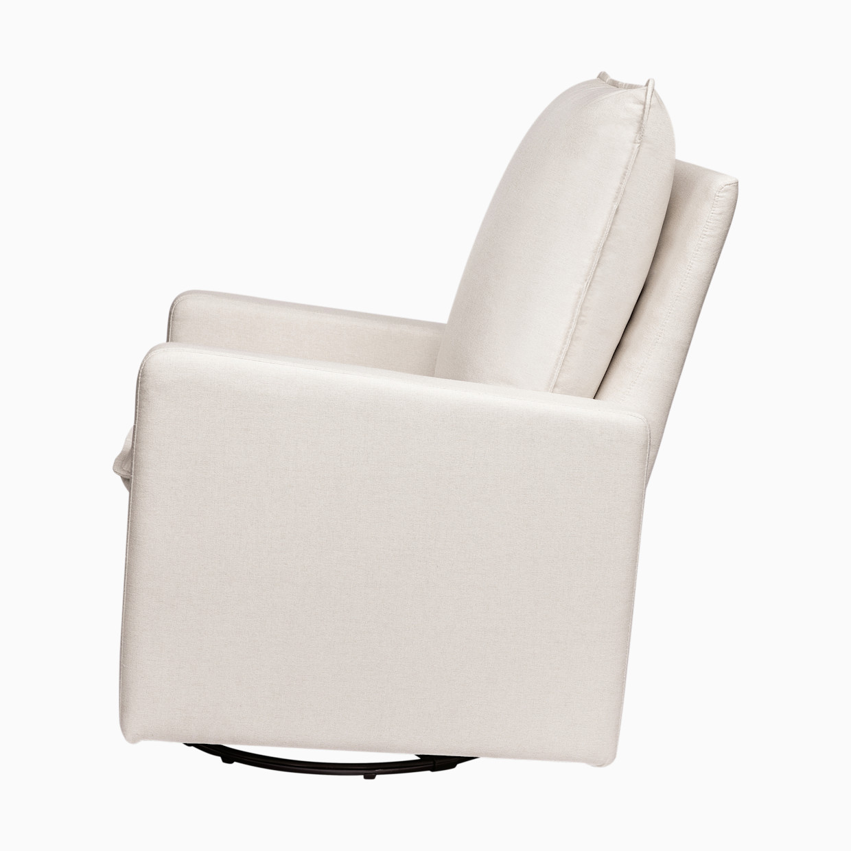 babyletto Cali Pillowback Swivel Glider - Performance Cream Eco Weave.
