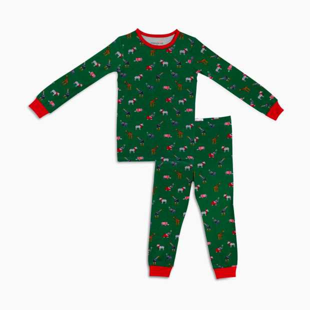 Magnetic Me Toddler Modal Pajama Set Matching Family Pajamas - Jungle Bells, 2 Years.