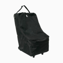 J.L. Childress Wheelie Car Seat Bag - Travel Bag for Airplane, Fits Most Baby & Infant Car Seats, Boosters, & Carriers, Airport Accessories for Gate Check or Baggage Check, Dual Rubber Wheels - Black