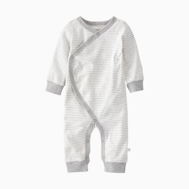 Little Planet Organic Cotton Wrap Sleep & Play Pajamas in Stripes.