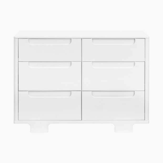 babyletto Yuzu 6-Drawer Dresser - White.