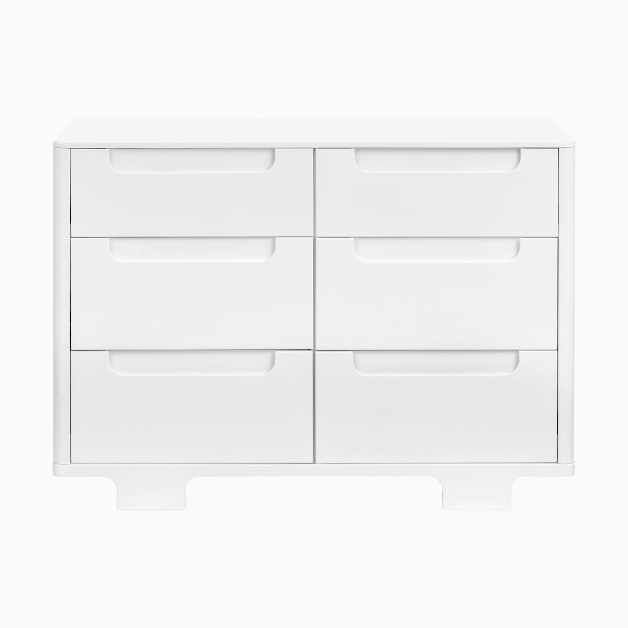 babyletto Yuzu 6-Drawer Dresser - White.