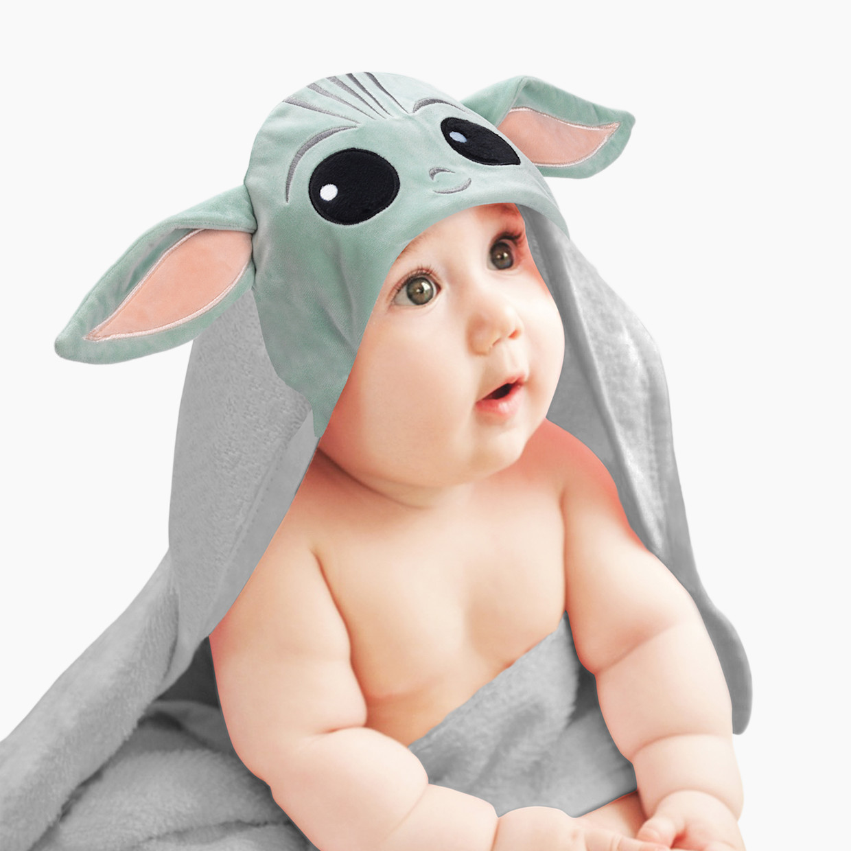 Lambs & Ivy Hooded Bath Towel - Star Wars The Child.