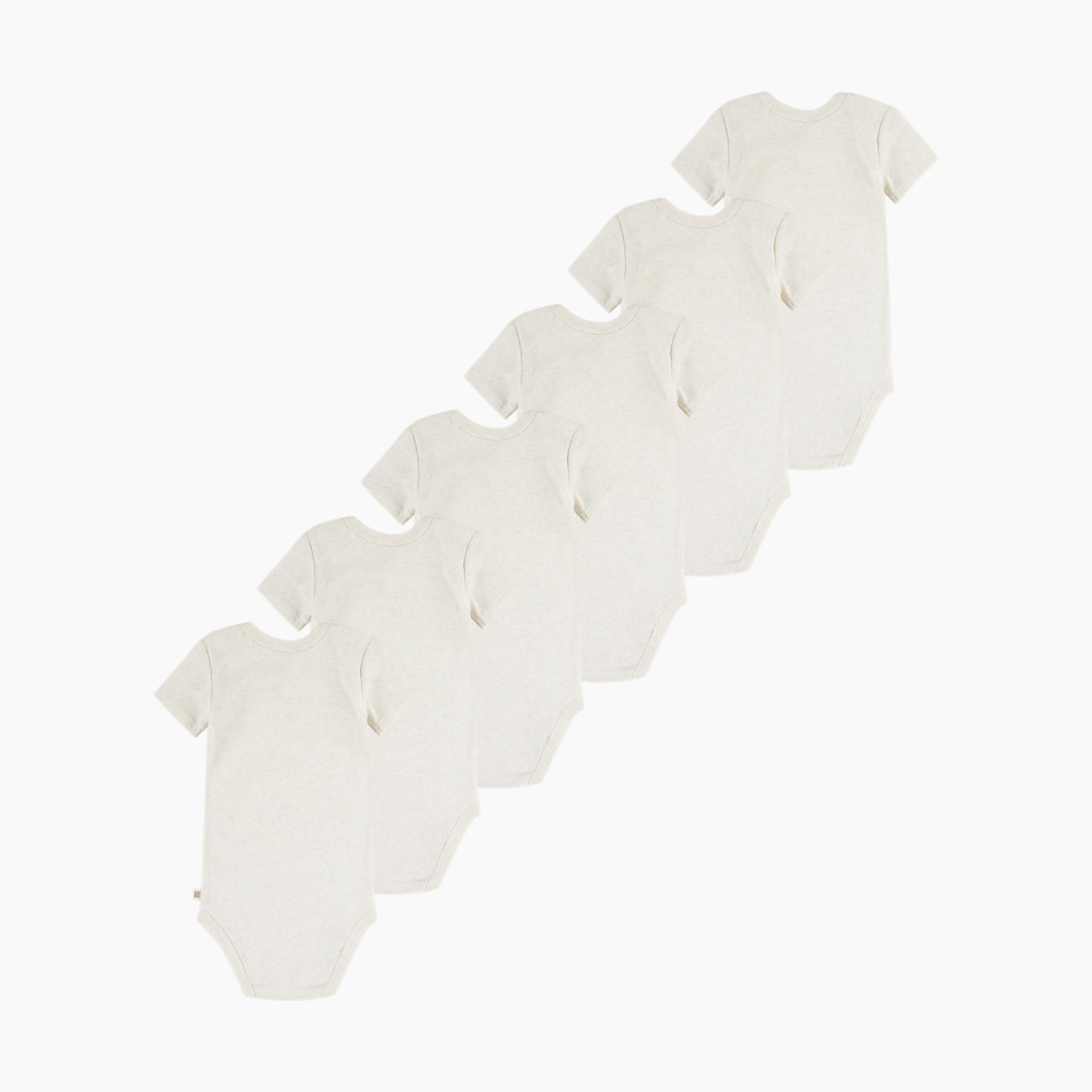 Huggies Basic Bodysuit (6 Pack) - Oatmeal Heather, 3-6 M.