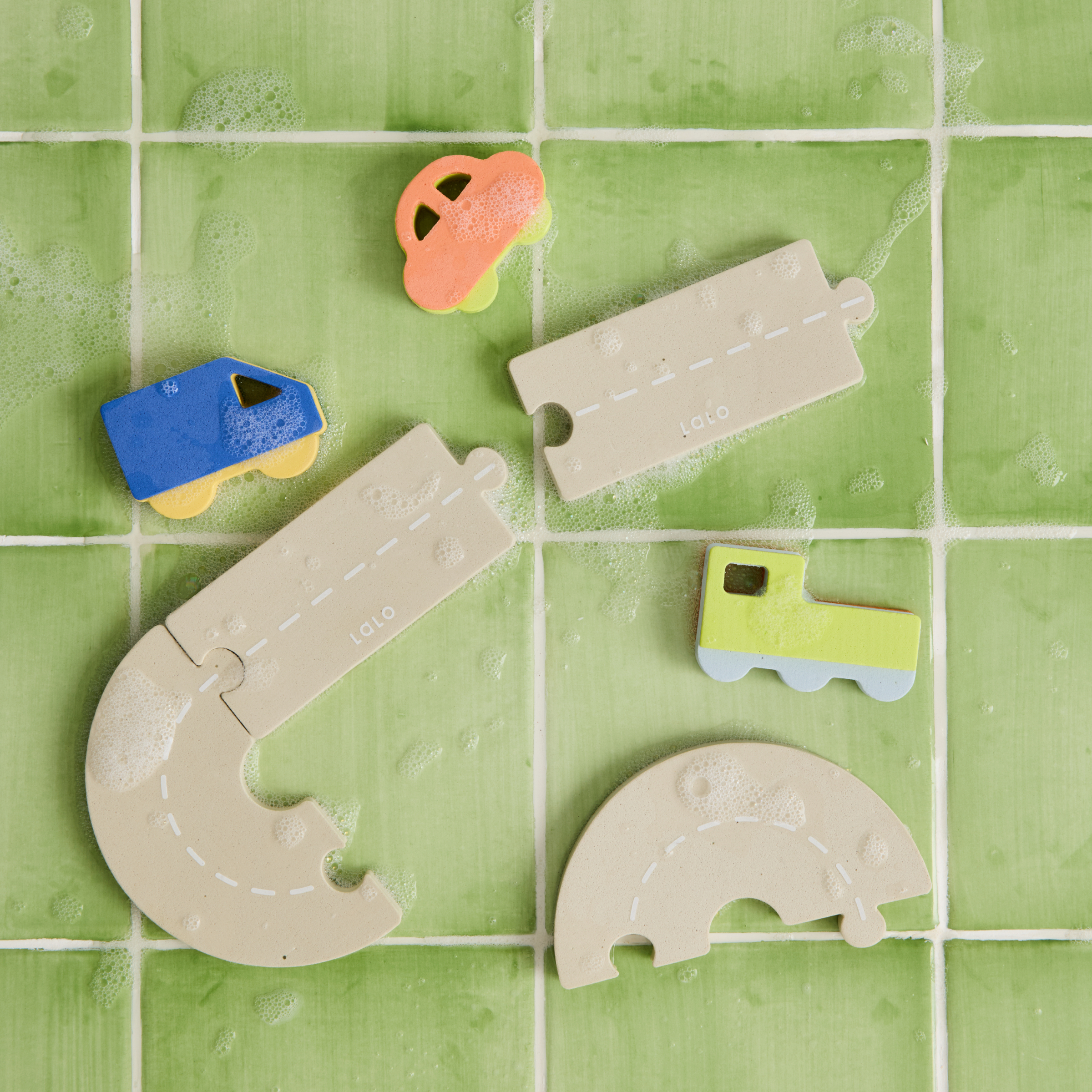 Lalo Foam Bath Puzzle - On The Road.