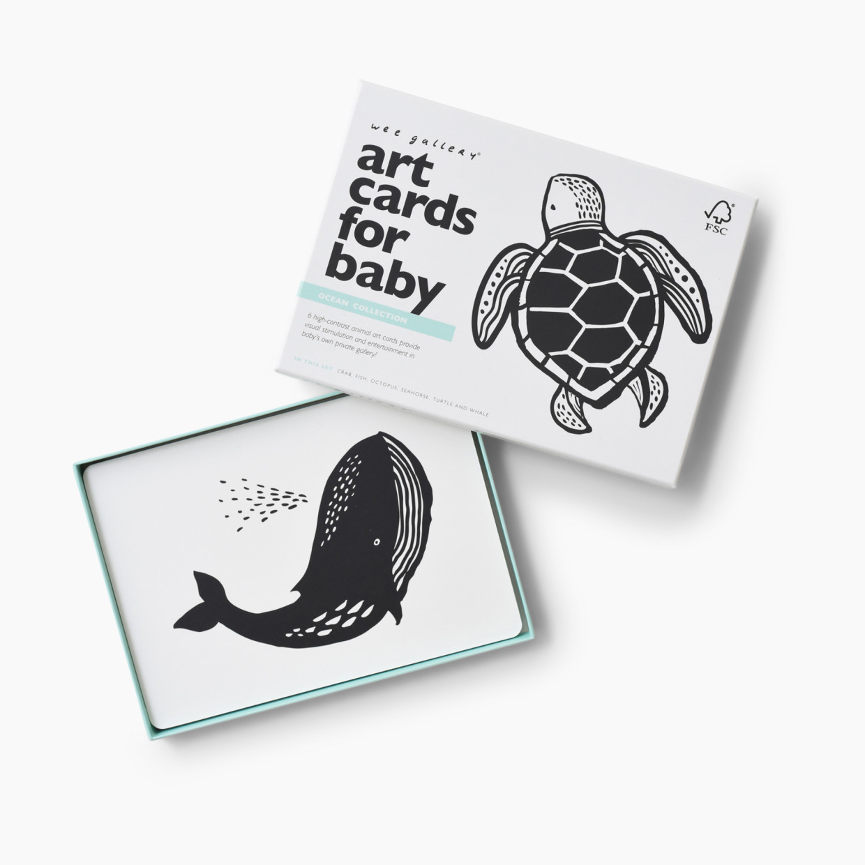 Wee Gallery Art Cards for Baby - Ocean.