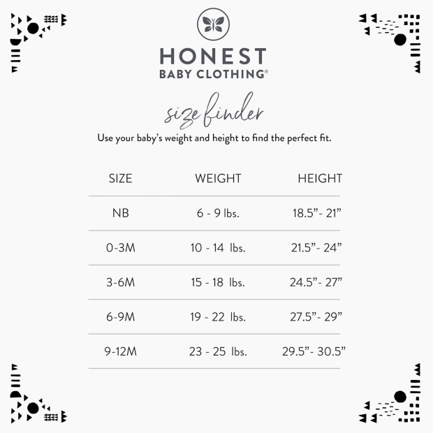 Honest Baby Clothing 10-Pack Organic Cotton Short Sleeve Bodysuits - Rainbow Blues, 3-6 M, 10.