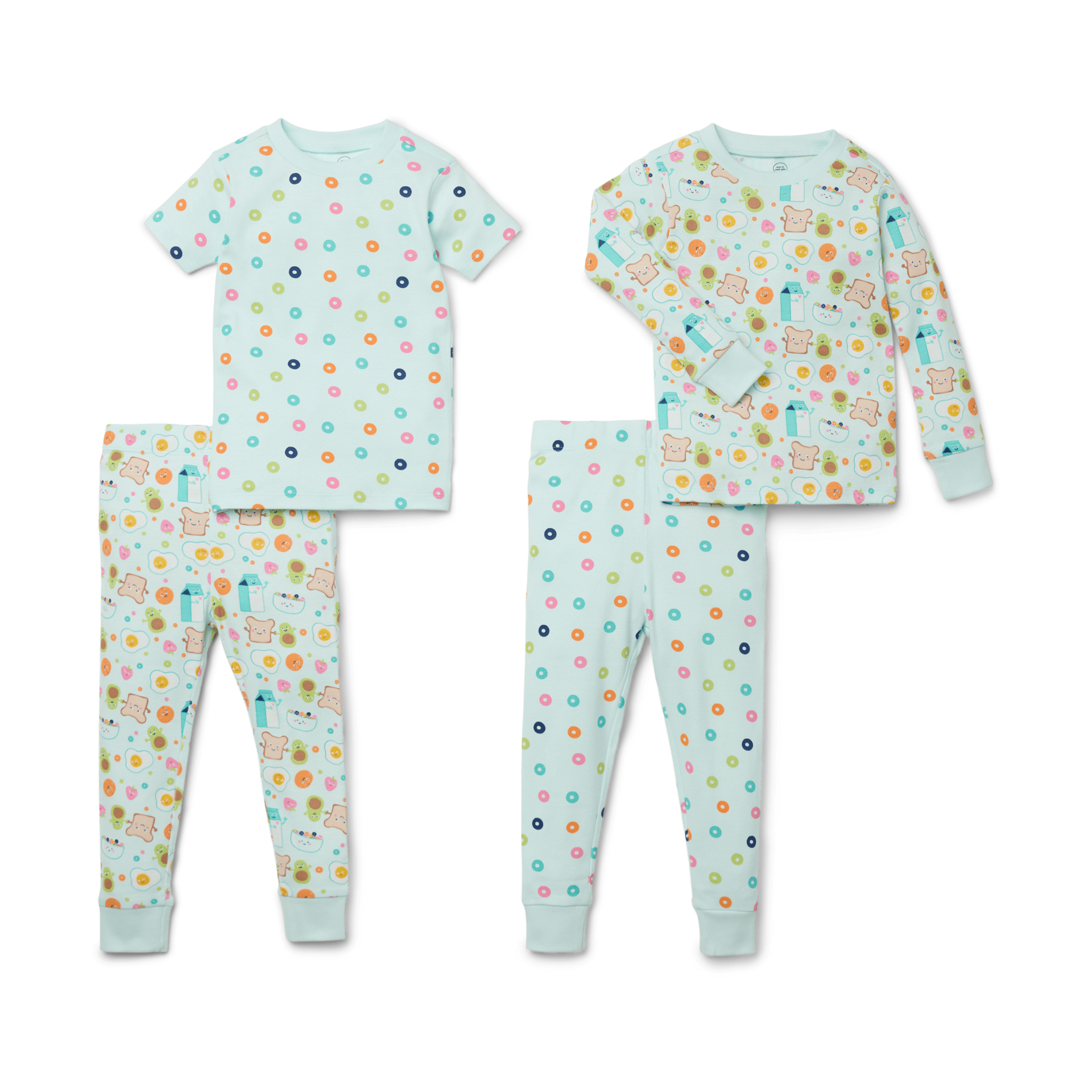 Small Story Pajamas Set 2 Pack - Happy Breakfast, 2 T.