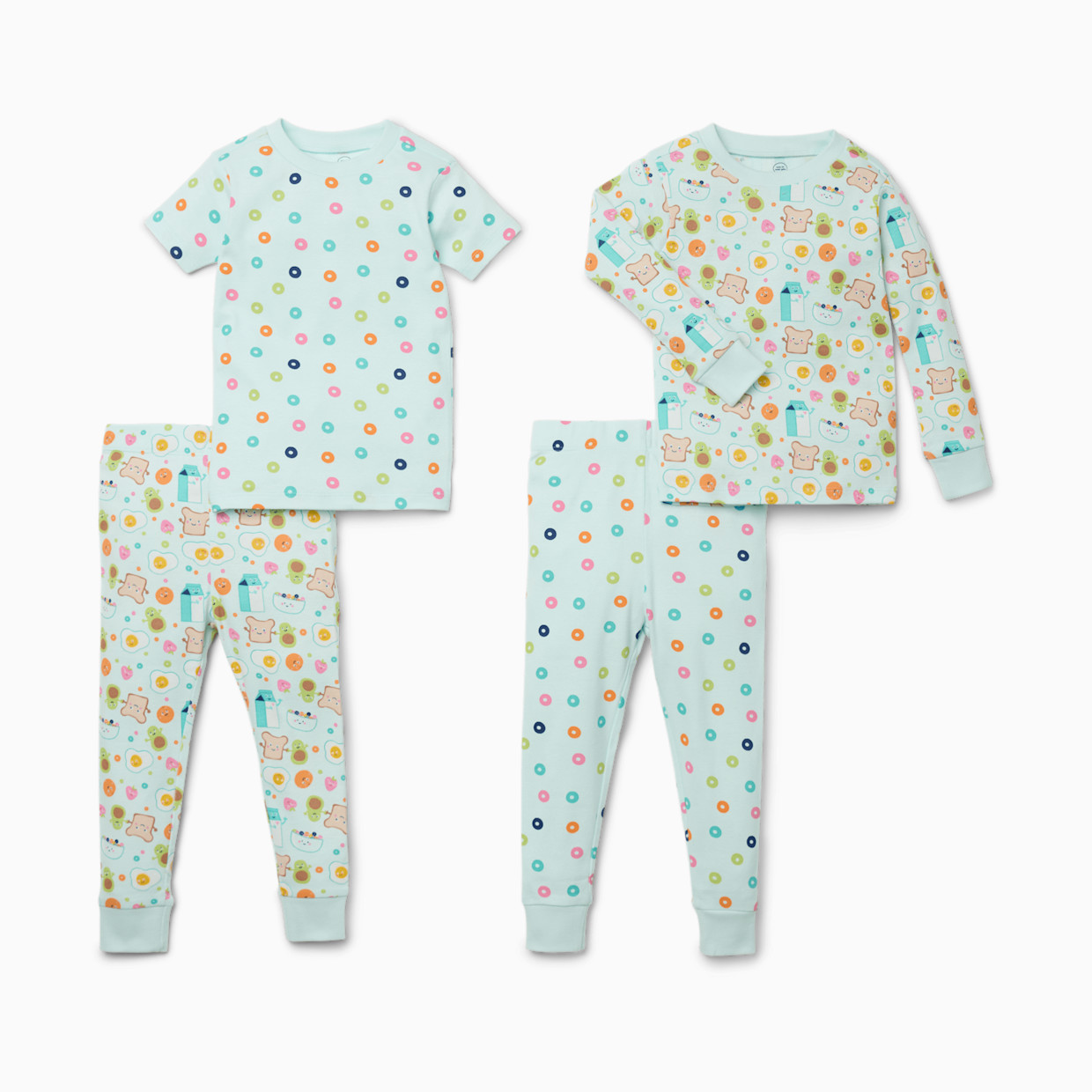 Small Story Pajamas Set 2 Pack - Happy Breakfast, 3 T.