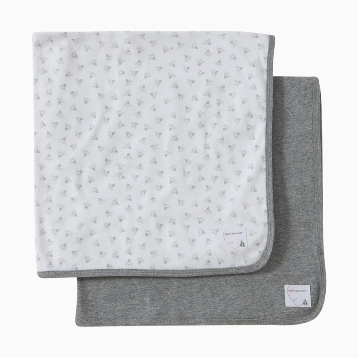 Burt's Bees Baby Organic Blanket (2 Pack) - Heather Grey.