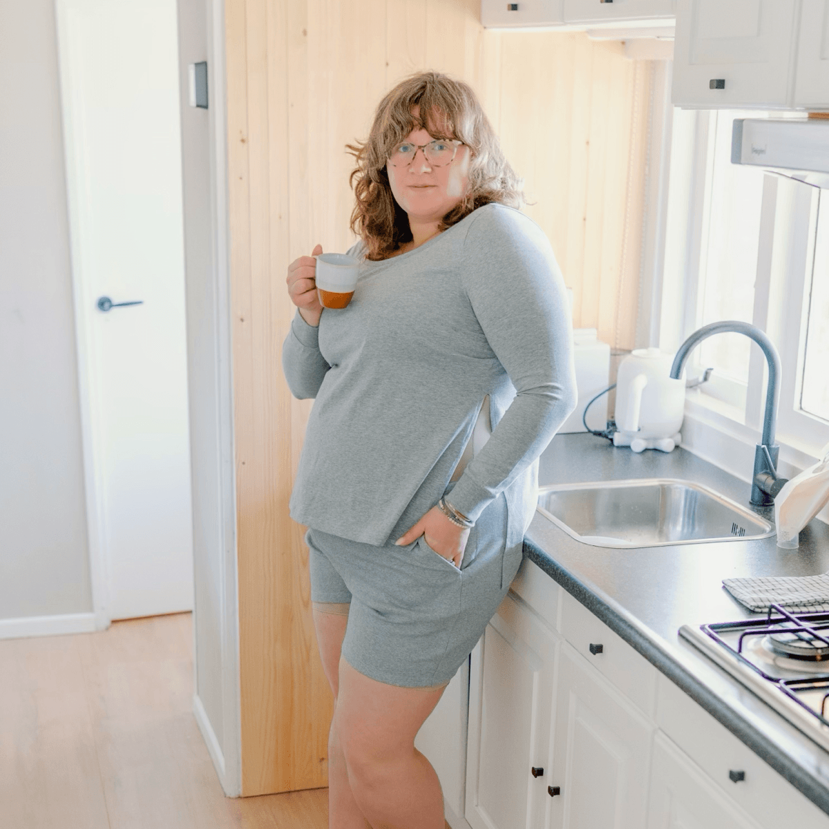 Monica + Andy Organic Maternity Pajama Set.