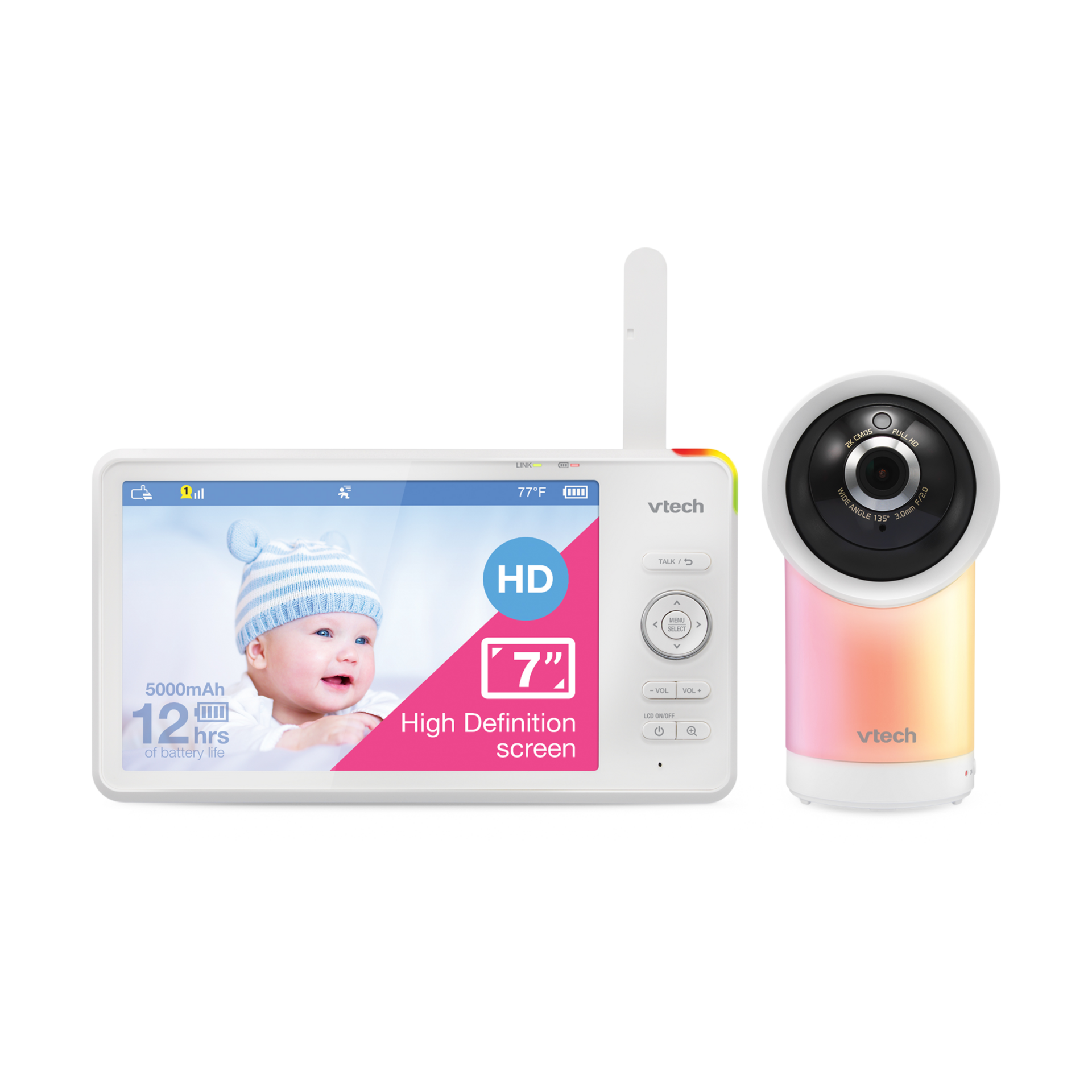 VTech RM7766HD 7" Smart 1080p Pan & Tilt Video Monitor.