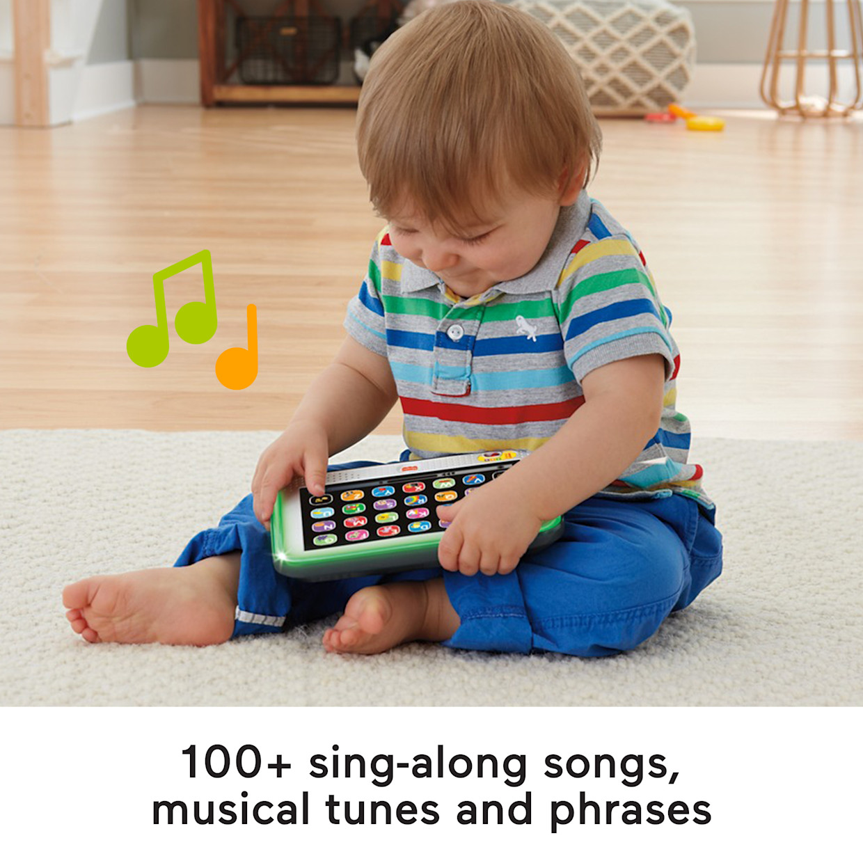 Fisher-Price Laugh & Learn Smart Stages Tablet Refresh - Grey/Multi.