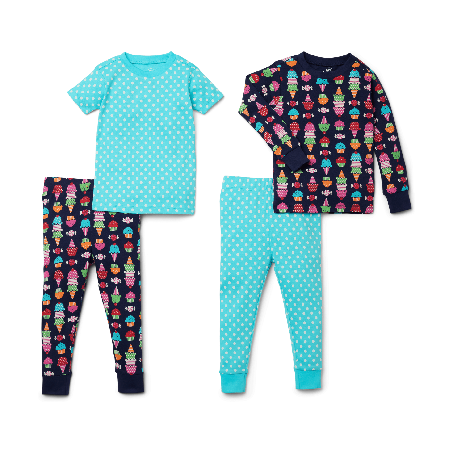 Small Story Pajamas Set 2 Pack - Ice Cream Dream, 2 T.