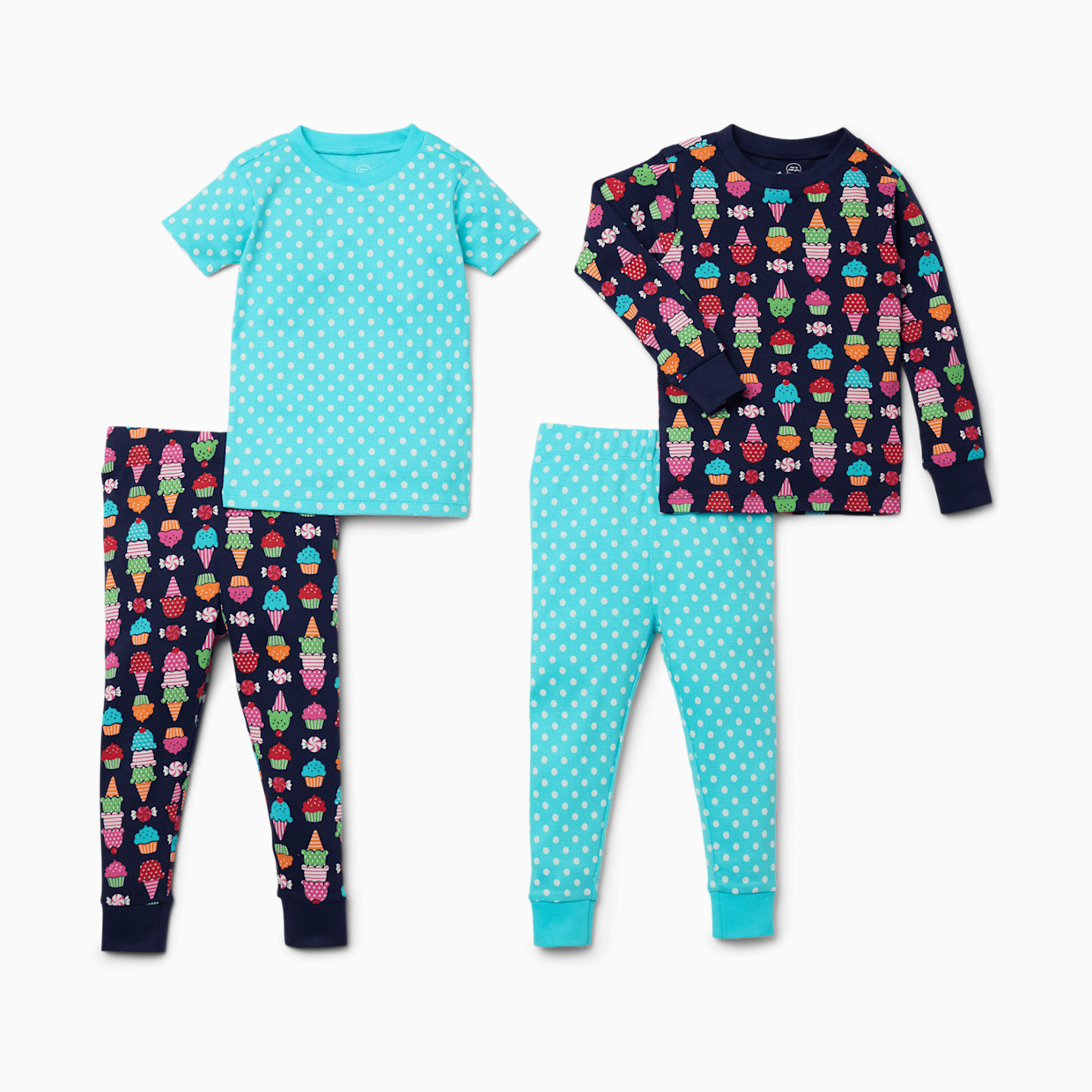 Small Story Pajamas Set 2 Pack - Ice Cream Dream, 4 T.