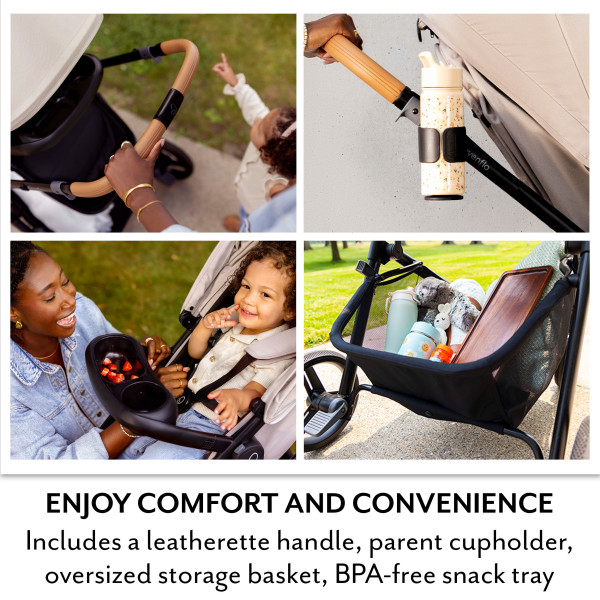 Evenflo Pivot NXT Travel System with LiteMax NXT Infant Car Seat - Lilas Pink.