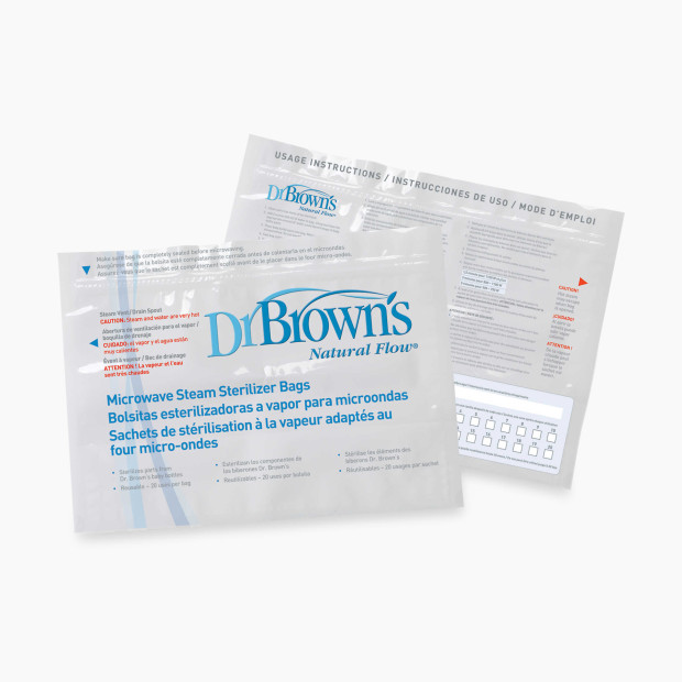 Dr. Brown's Microwave Steam Sterilizer Bags.