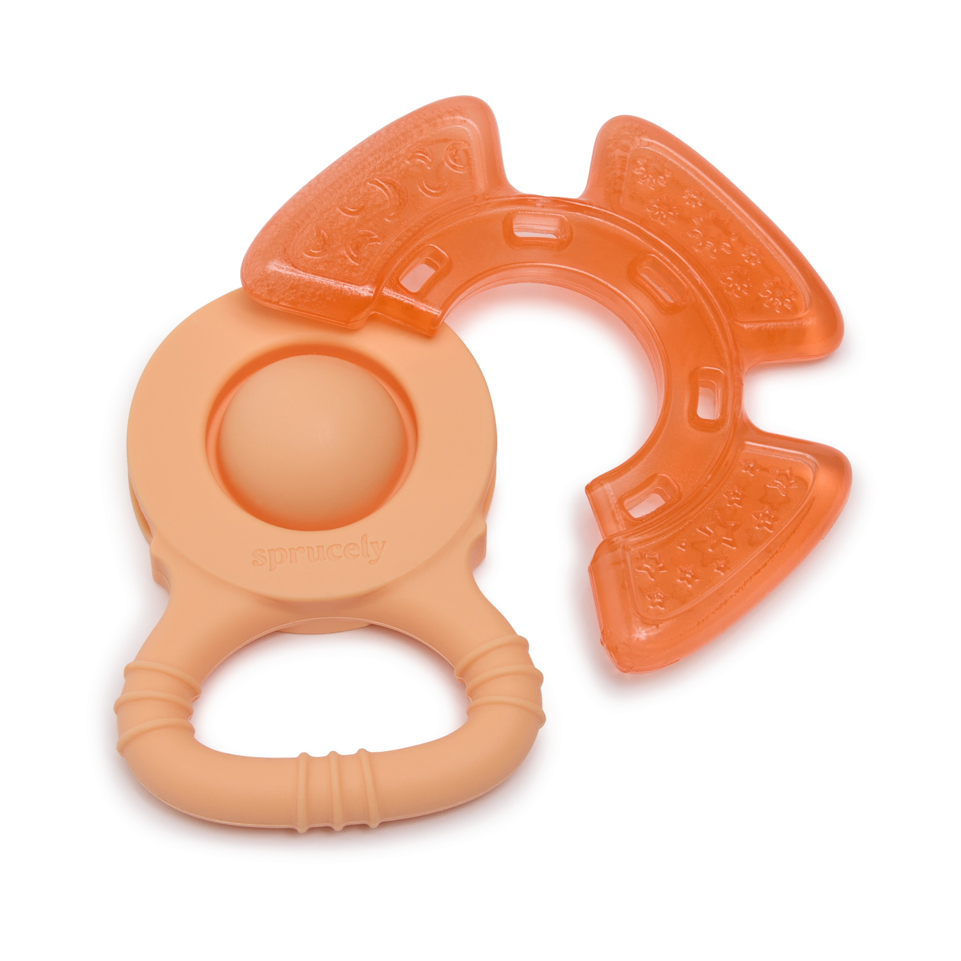 Sprucely Cooling Teether (2 Pack) - Cantaloupe.