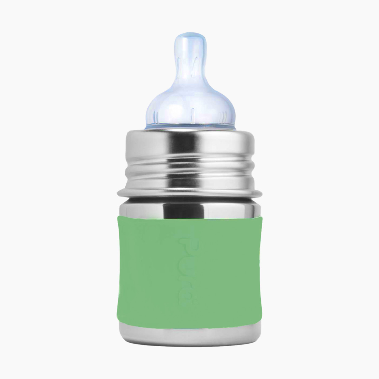 Pura Stainless Steel Baby Bottle - Moss, 5oz.