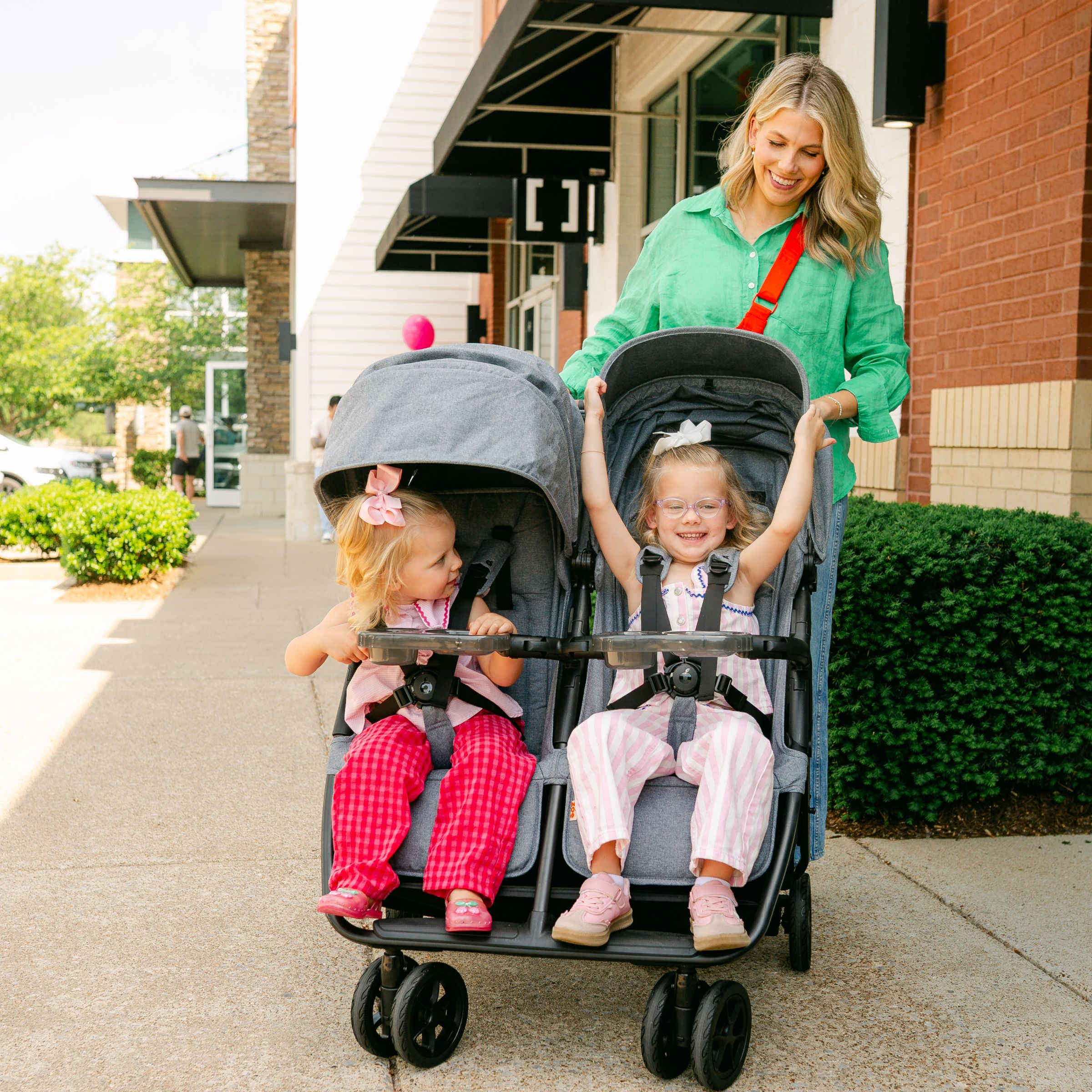 Zoe Twinᵛ³ Double Stroller - Denim.