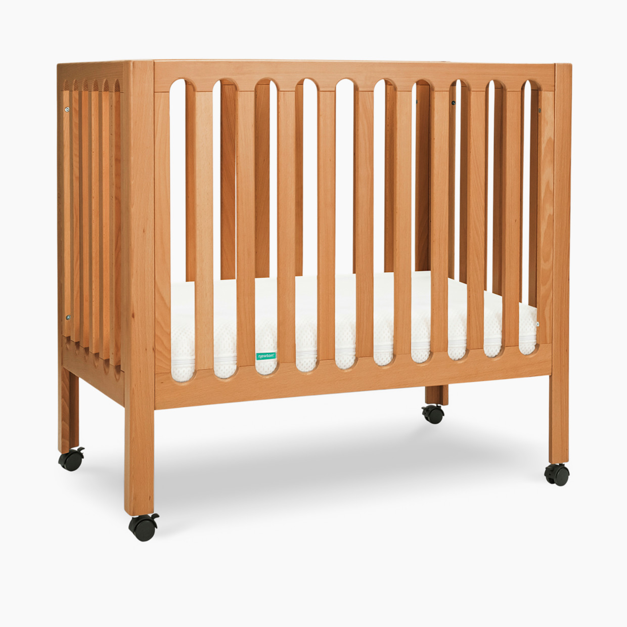 Newton Baby Galileo Mini Crib & Newton Mini Crib Mattress - Chestnut.