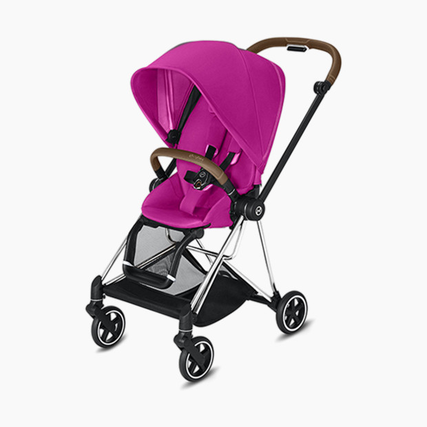 Cybex Mios with Chrome/Brown Frame - Fancy Pink.