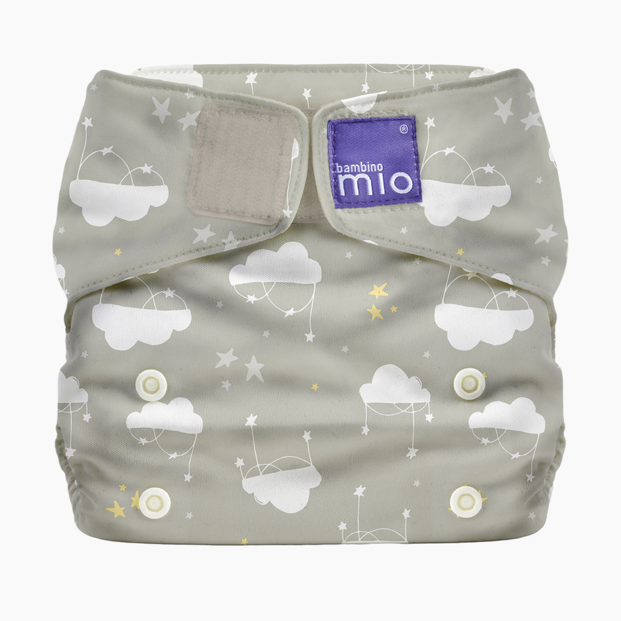 Bambino Mio Miosolo Classic Cloth Diaper - Cloud Nine, One Size (8-35 Lbs).