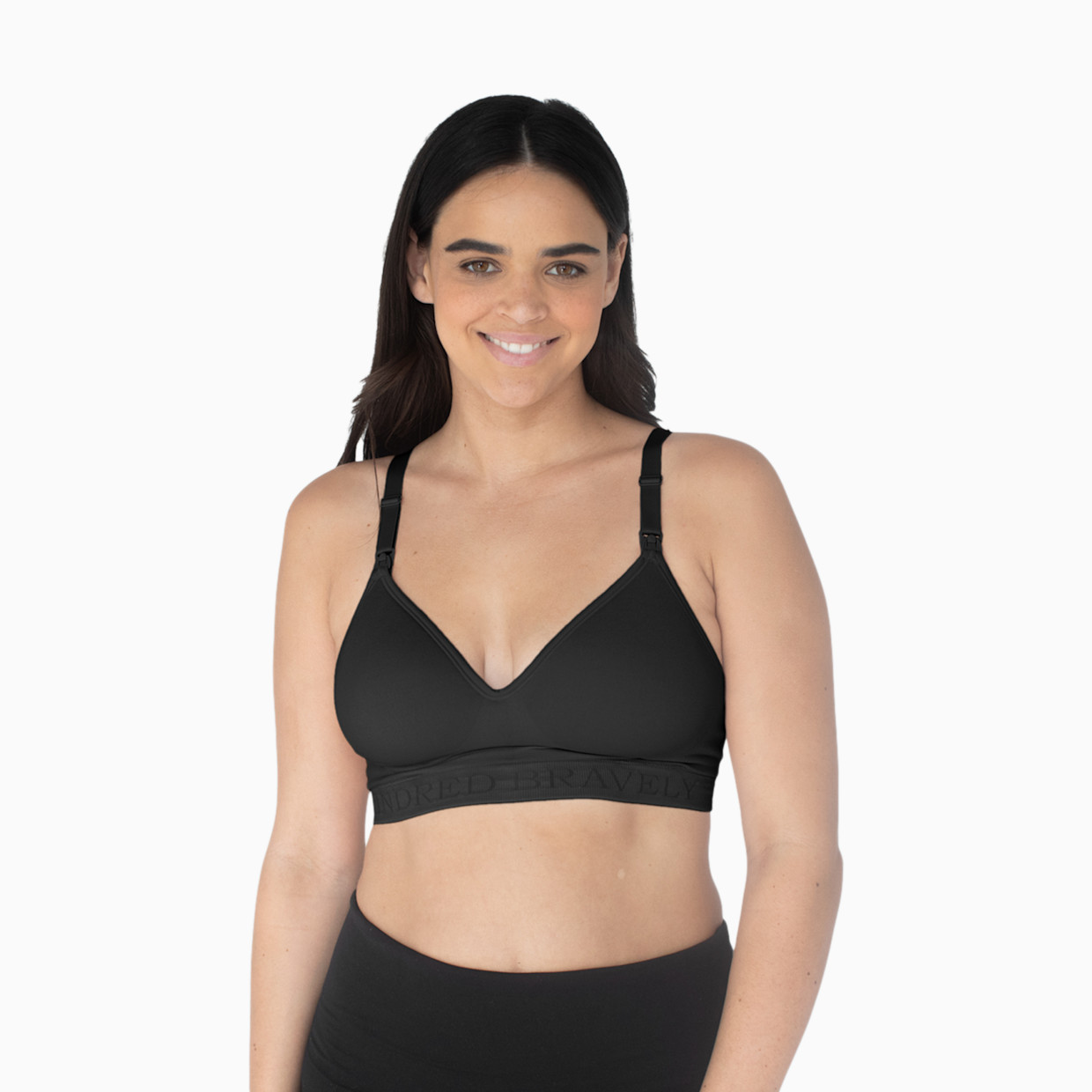 Kindred Bravely Signature Sublime Contour Maternity & Nursing Plunge Bra - Black, Small.