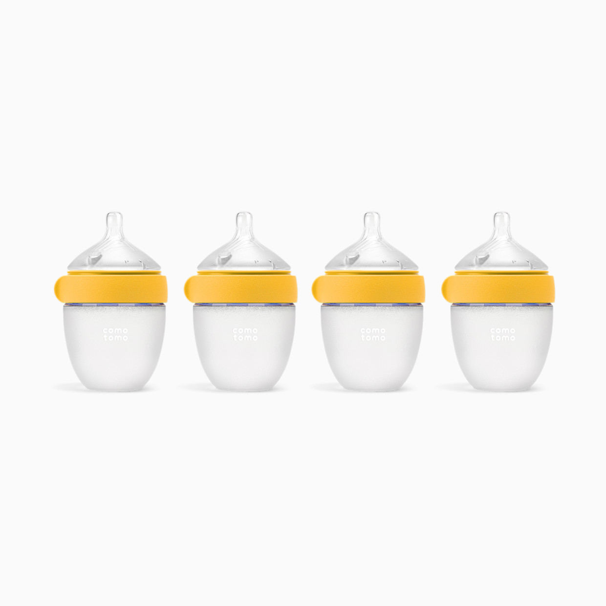 Comotomo Silicone Baby Bottle 2.0 - Yellow, 5 Oz, 4.