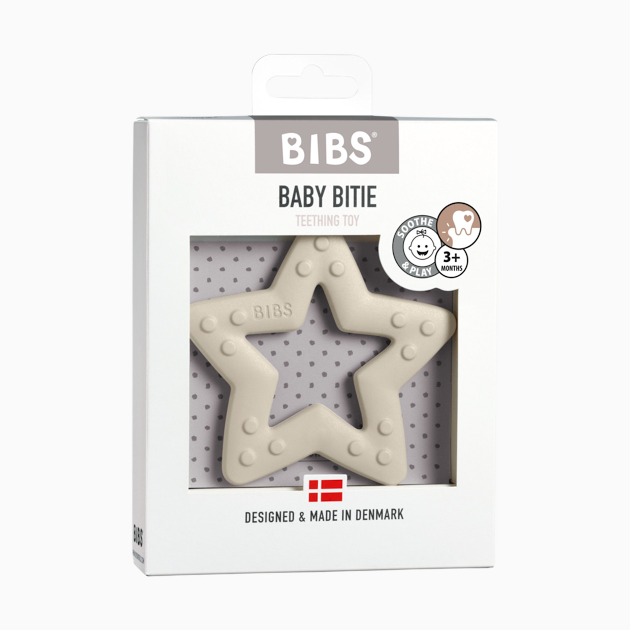 BIBS Baby Bitie Teether - Ivory, Star.
