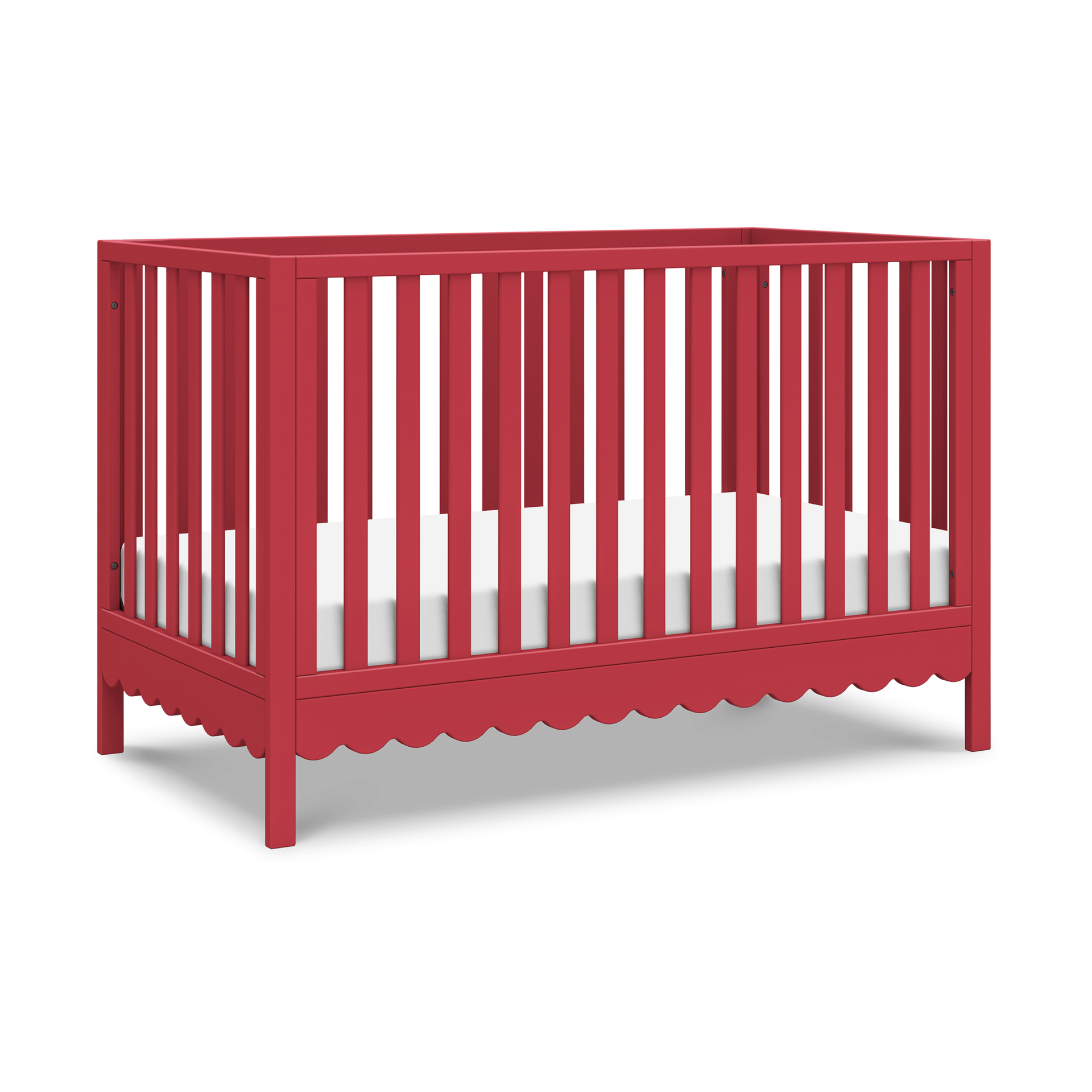 daVinci Sammy Scallop 4-in-1  Convertible Crib - Strawberry Red.