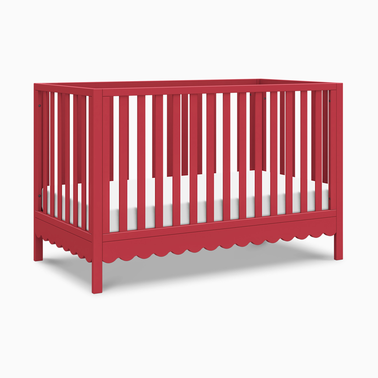 daVinci Sammy Scallop 4-in-1 Convertible Crib - Strawberry Red.