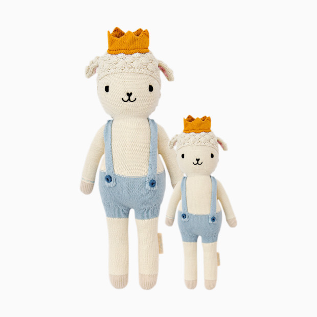 cuddle+kind Hand-Knit Doll - Sebastian The Lamb, Little 13''.