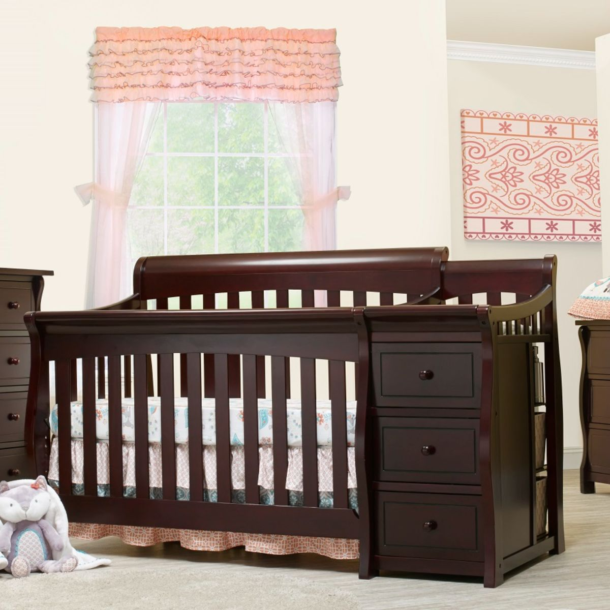 Sorelle Princeton Elite Crib & Changer - Espresso.