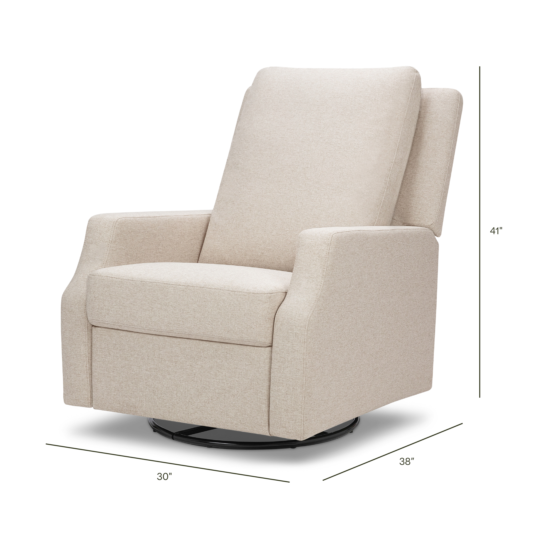 Namesake Crewe Manual Recliner and Swivel Glider - Performance Beach Eco-Weave.