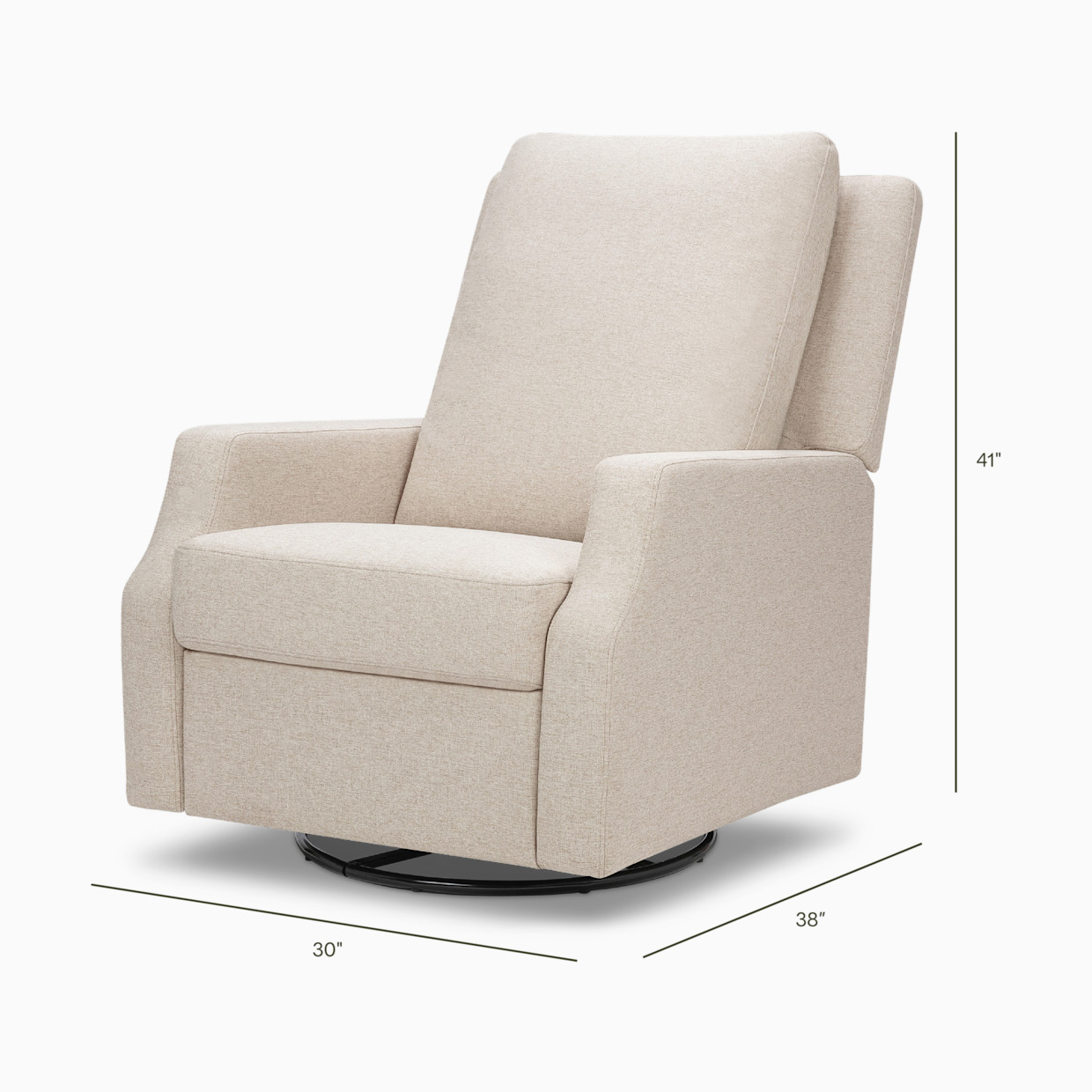 Namesake Crewe Manual Recliner and Swivel Glider - Performance Beach Eco-Weave.