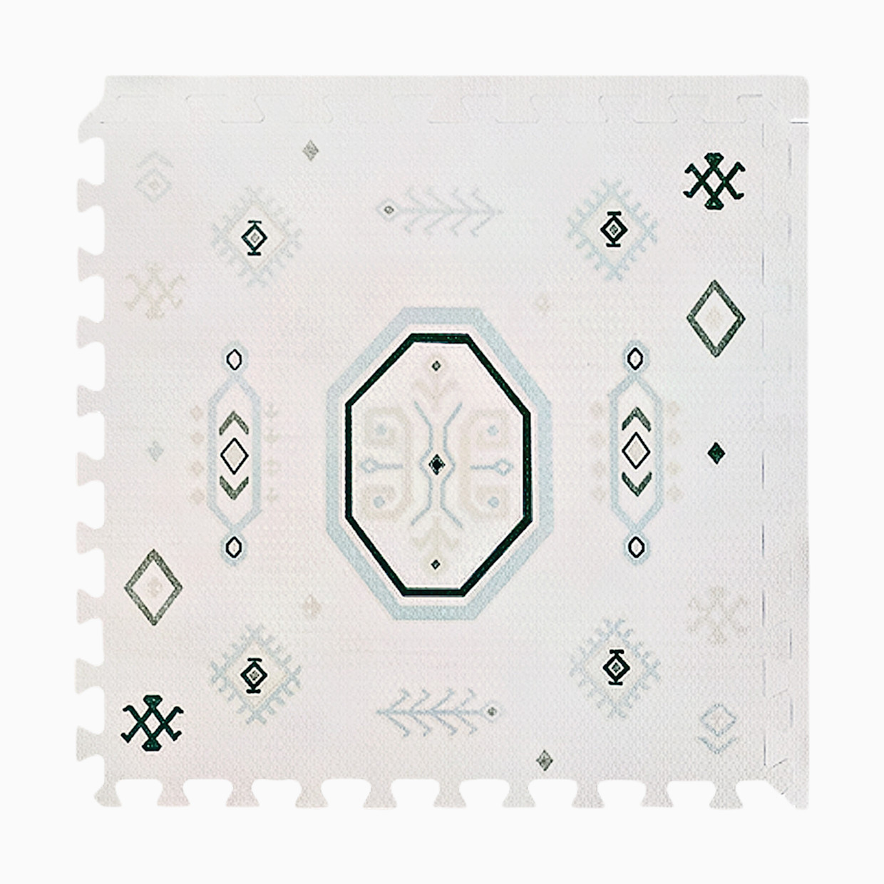 Toddlekind Haven Foam Play Mat | Amira Collection - Seagrass, 6X8.