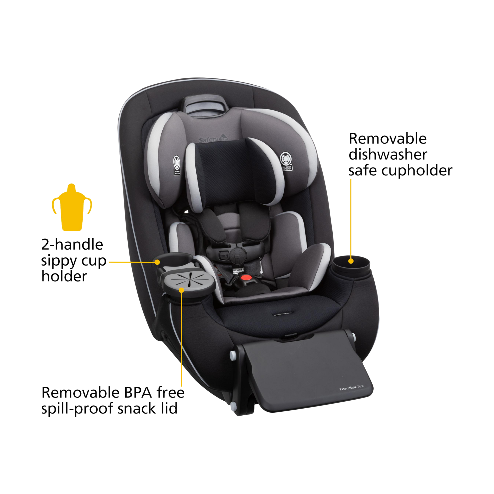 Safety 1st Grow and Go Extend N Ride LX Convertible Car Seat OneHand
