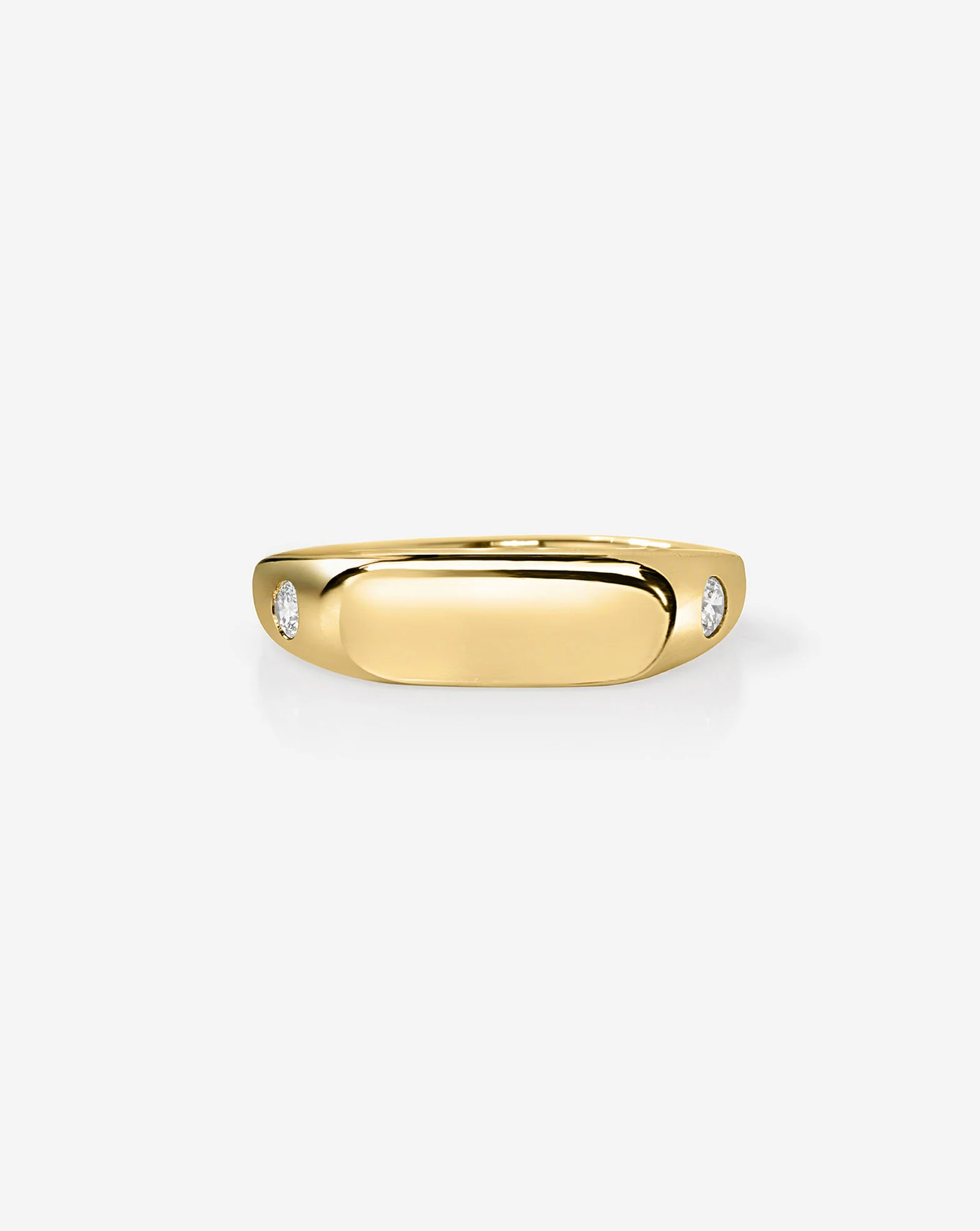 Ring Concierge Duo Diamond Signet Ring.