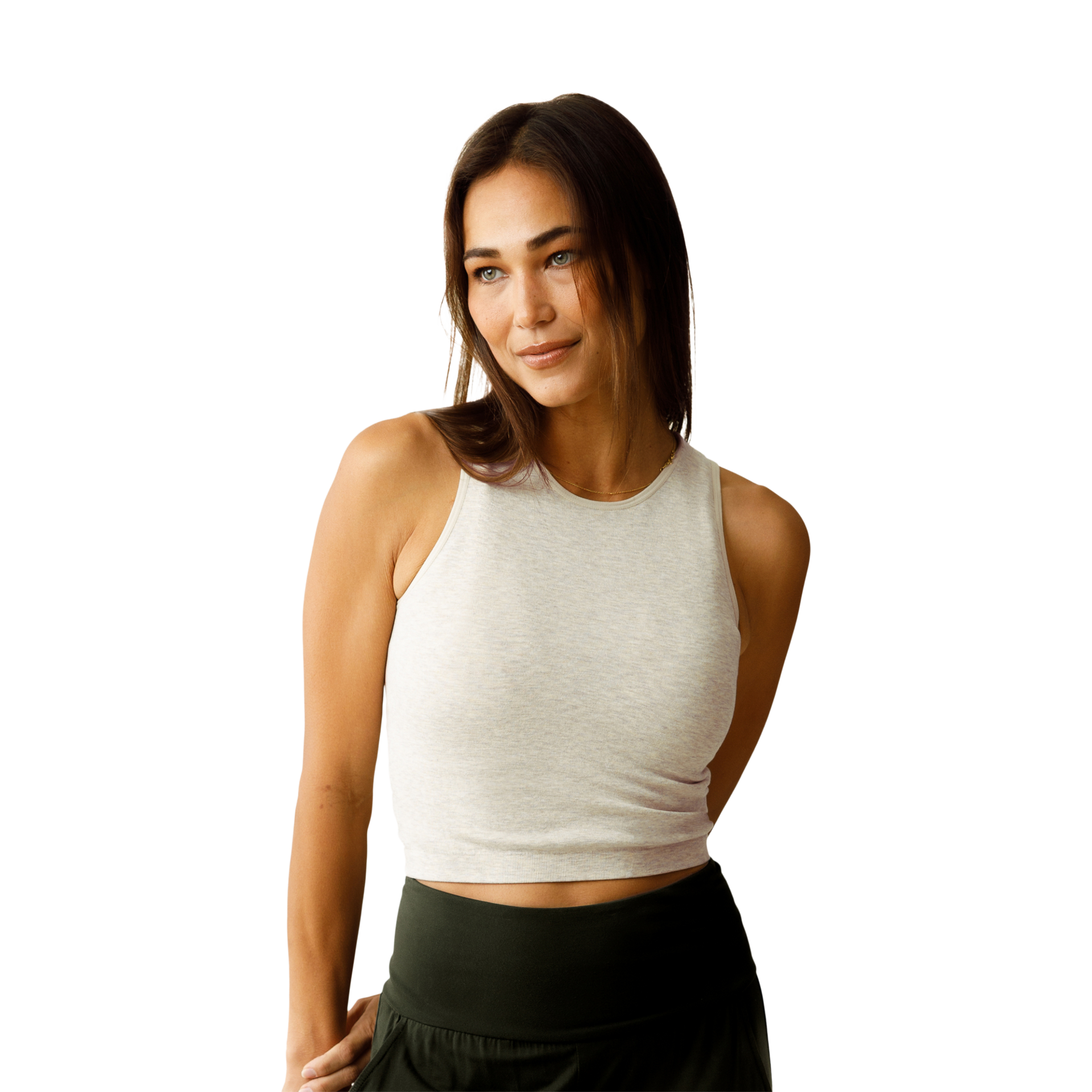 Kindred Bravely Sublime Longline Nursing Bras for Breastfeeding, Soft Nursing Crop Tank Maternity Bra with Built in Shelf Bra